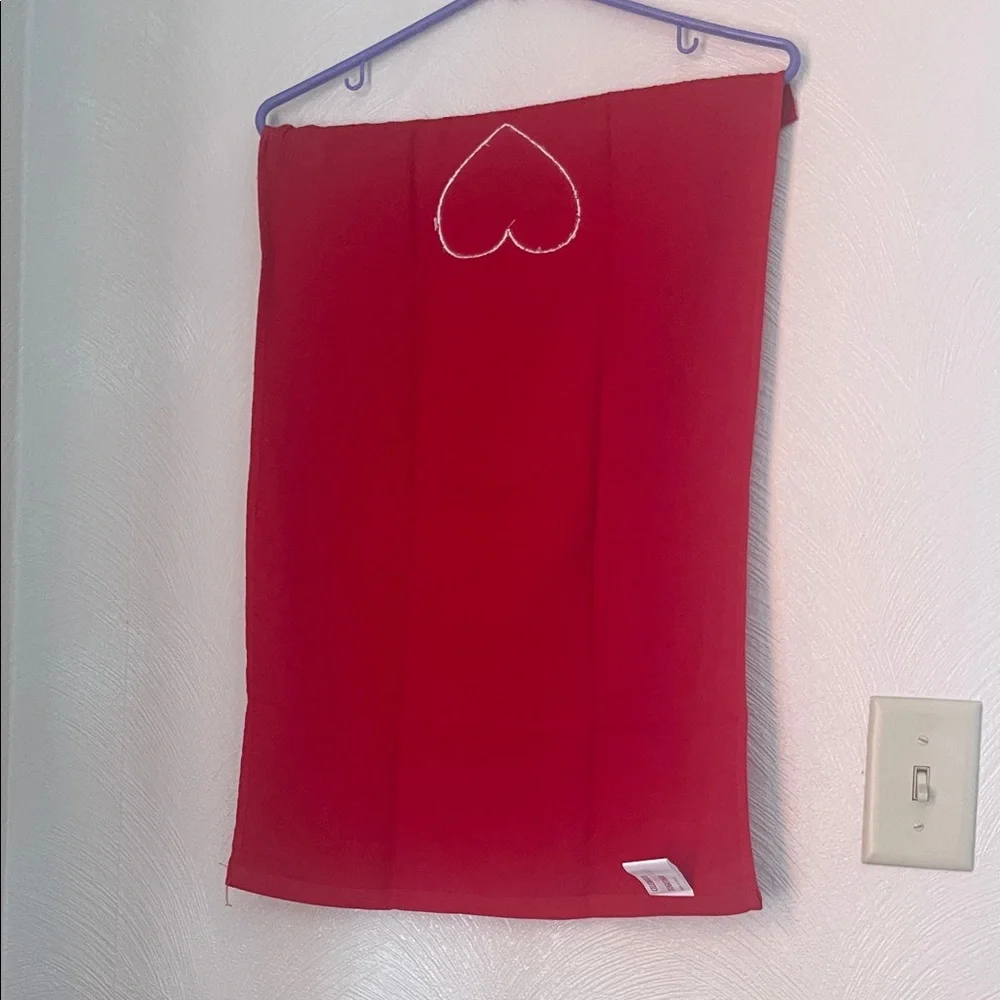 Kohl’s Red Towel with Rainbow Heart